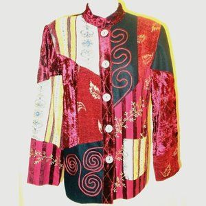 Indigo Moon size XS Beaded Embroidered Jacket